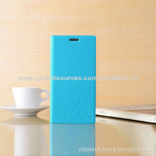 Super-thin leather case with holder PU and TPU, for Blackberry Z3